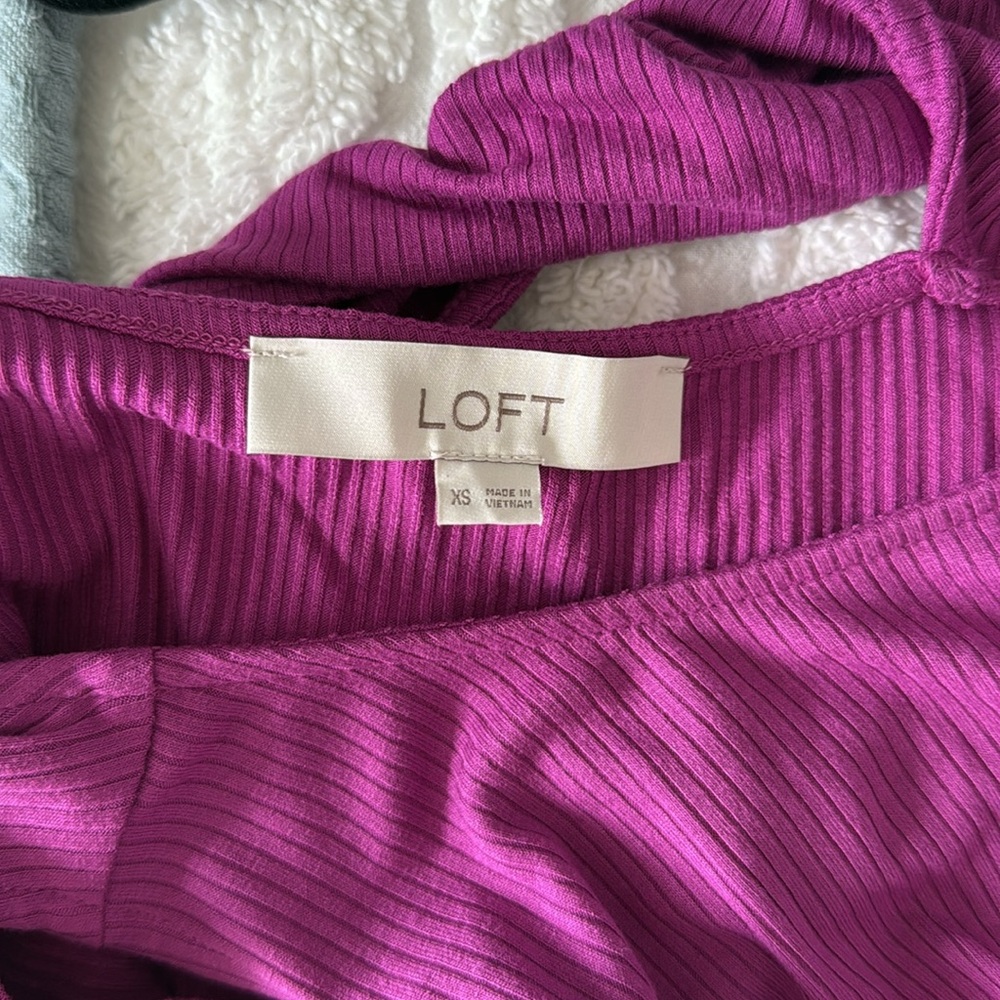 Loft Twist Back Ribbed Dress - Picture 5 of 5